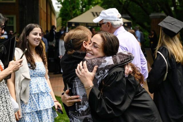 To the cheerleaders, the believers, the support systems… the ones who got them through each challenge and celebrated every success: thank you. 🎩💛 #wfugrad