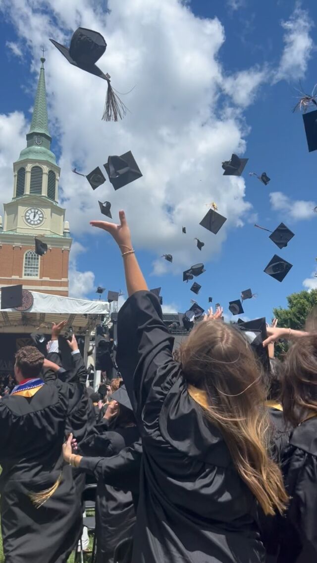Holding on tight to the memories. #wfugrad