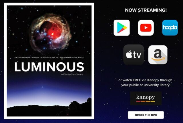 Congratulations to Sam Smartt (MFA ‘13) on the streaming release of his film ‘Luminous’! 

Check it out now on Apple TV, Amazon Prime, Google Play, YouTube, and Hoopla (free with yout library card)! 💫✨