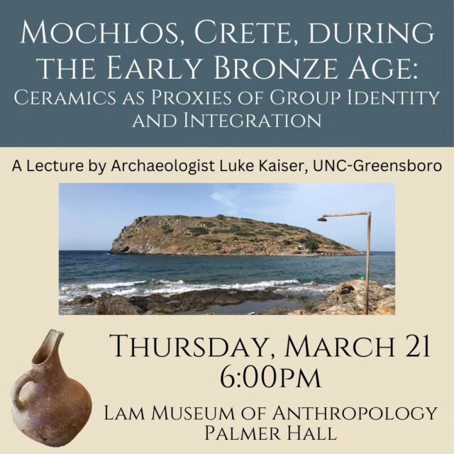Are you interested in Mediterranean archaeology? We've got the lecture for you! We look forward to seeing you next Thursday!

#lammuseum #wakethearts #mediterraneanarchaeology #classicalarchaeology #archaeology #crete #bronzeage